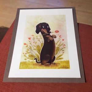 ✨everything 2/$15✨ Super cute wiener dog print!